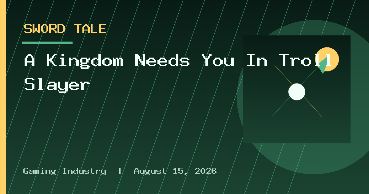 A Kingdom Needs You In Troll Slayer