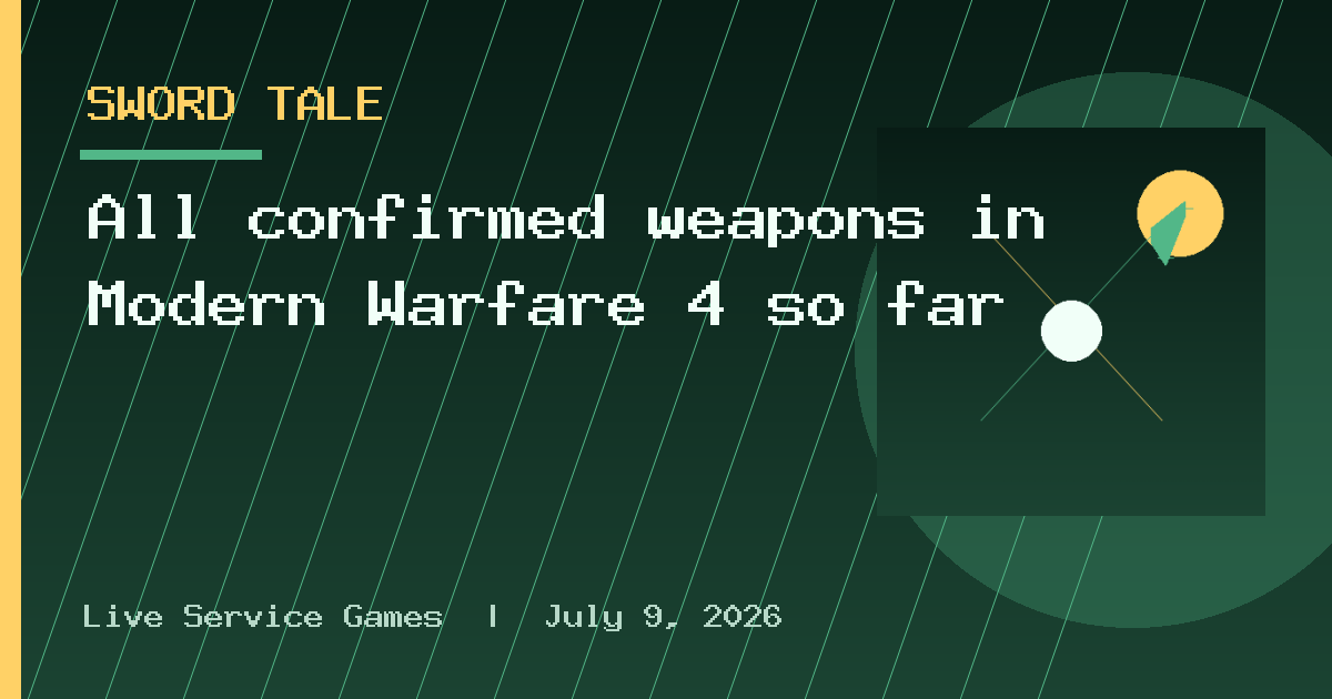 All confirmed weapons in Modern Warfare 4 so far