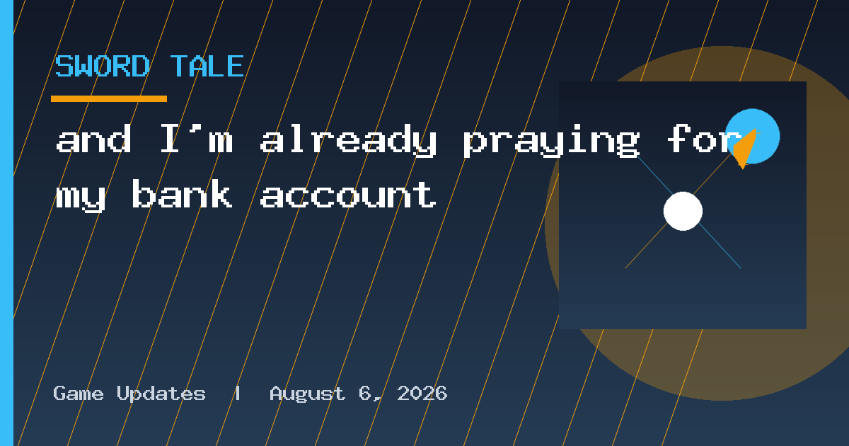 and I'm already praying for my bank account