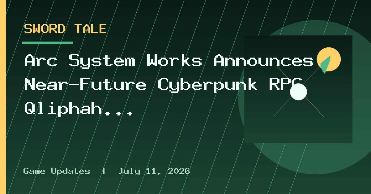 Arc System Works Announces Near-Future Cyberpunk RPG Qliphah in Providence’s