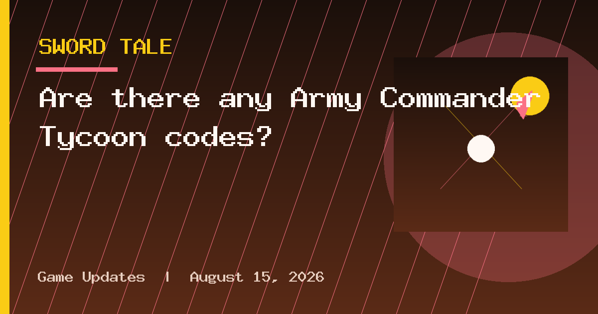 Are there any Army Commander Tycoon codes?