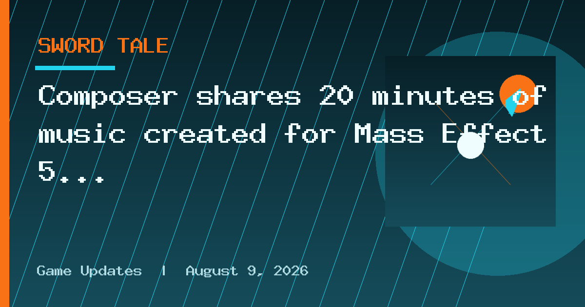 Composer shares 20 minutes of music created for Mass Effect 5