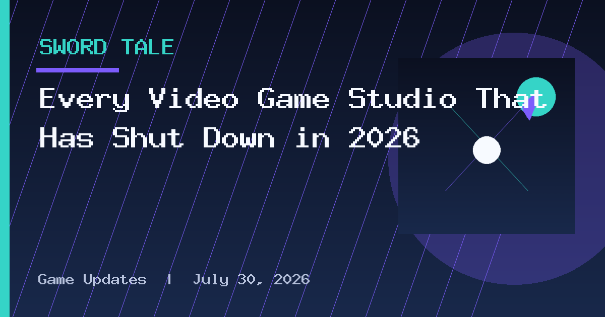 Every Video Game Studio That Has Shut Down in 2026