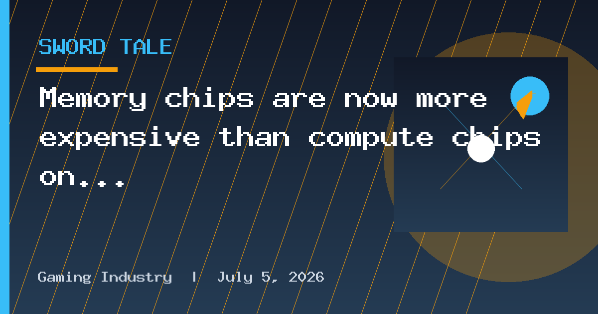 Memory chips are now more expensive than compute chips on a per-area basis