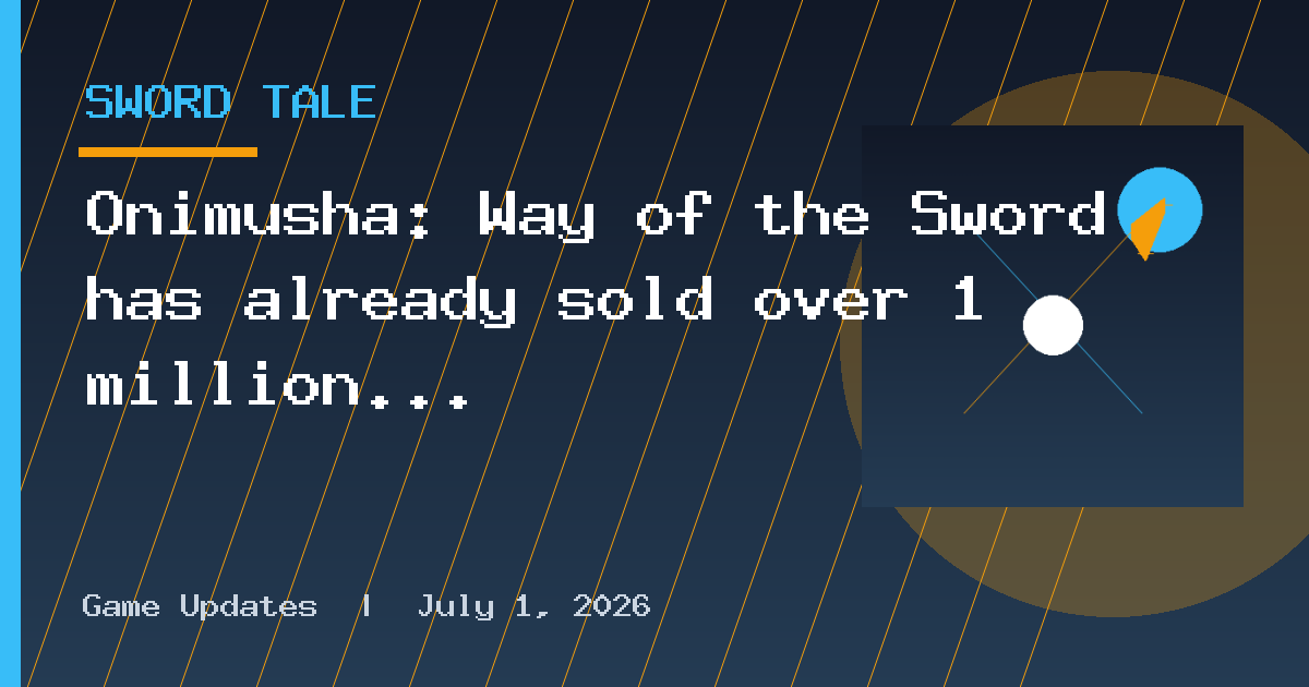 Onimusha: Way of the Sword has already sold over 1 million copies