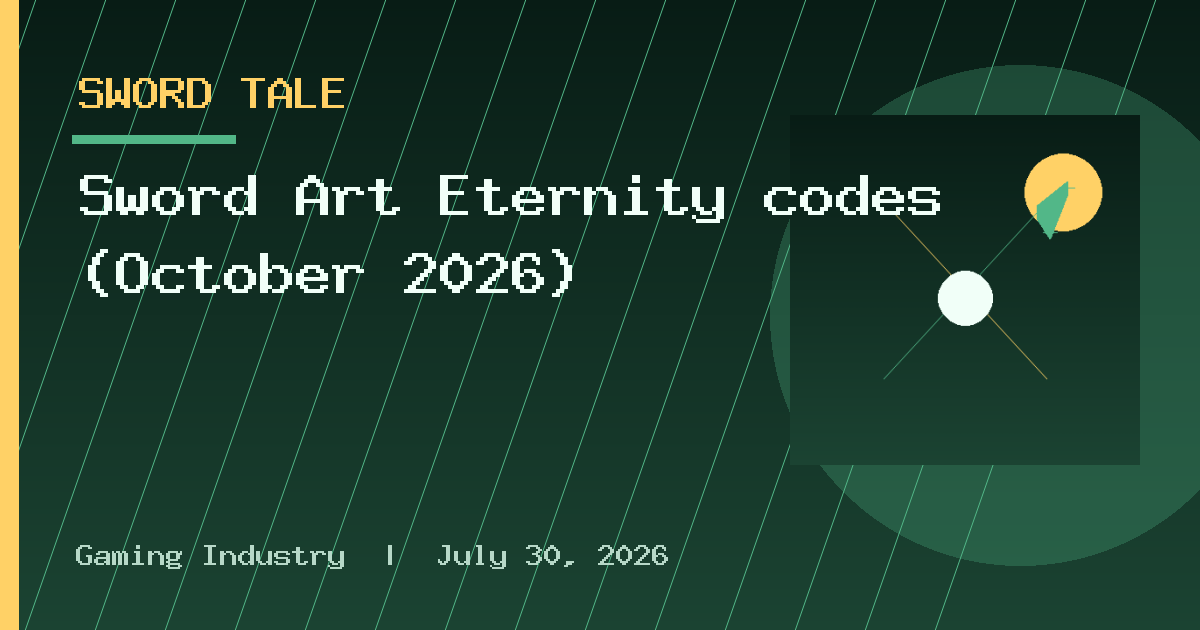 Sword Art Eternity codes (October 2026)