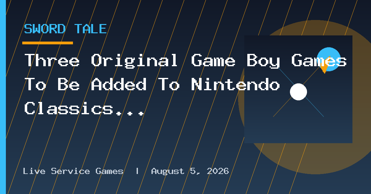 Three Original Game Boy Games To Be Added To Nintendo Classics Library