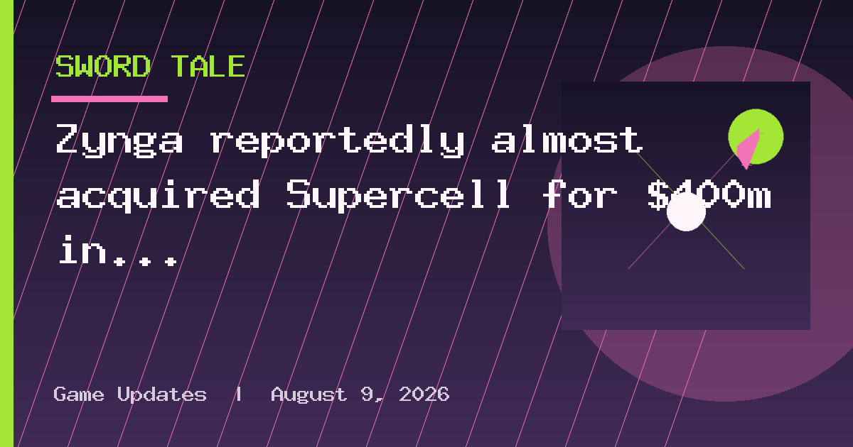Zynga reportedly almost acquired Supercell for $400m in 2012, but deal fell
